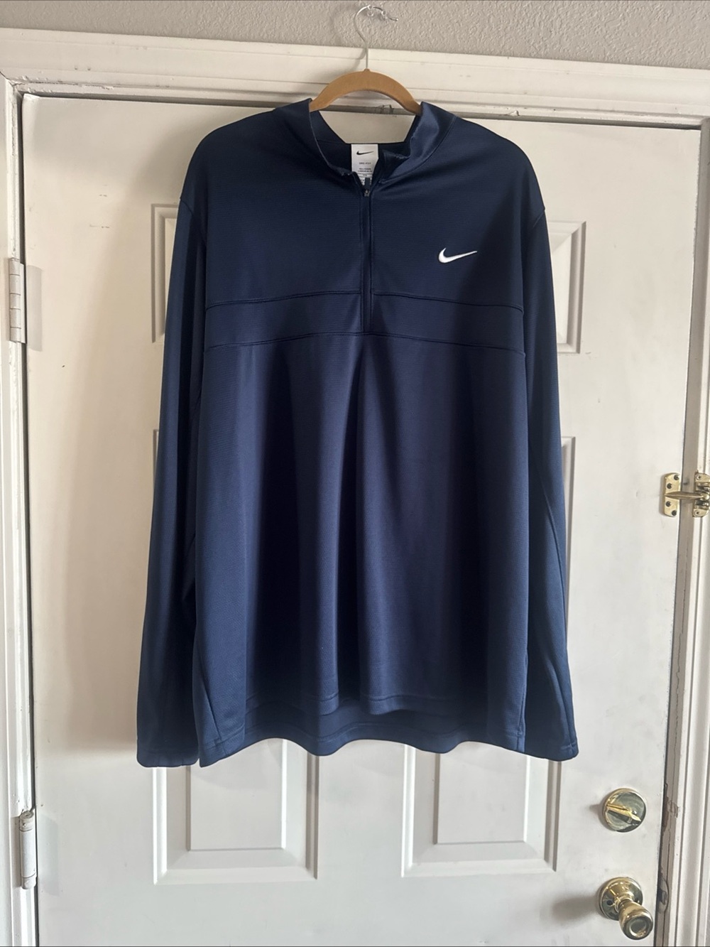 Nike Men's Navy Half-Zip Performance Pullover